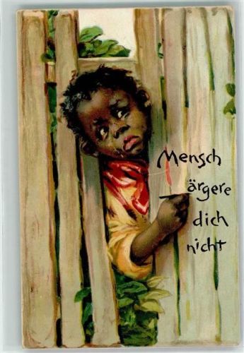 1907 A little Coon Mensch ärgere dich nicht AK