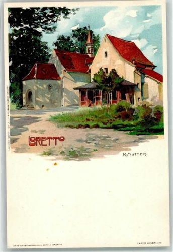 Loretto 1899 Velten Verlag Nr. 40 Kirche im Dorf AK