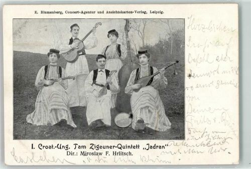 1904 Musikgruppe Tam Zigeuenr Quintett Jadran Kroat.-Ung.