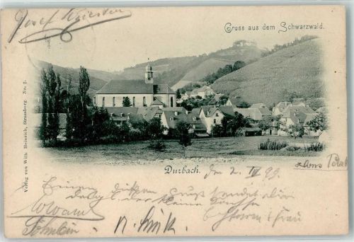 Durbach 1899 Pfarrkirche St. Heinrich