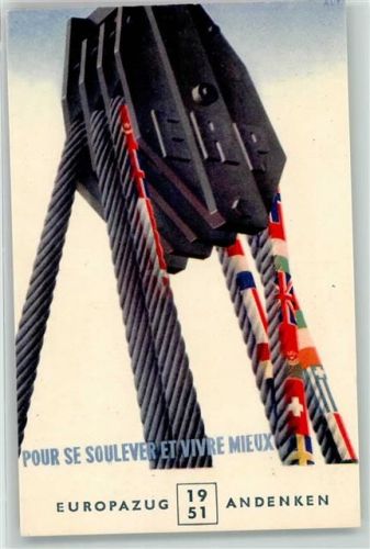 Europazug 1951 Andenken ERP zur Stärkung der Freien Welt , Politik