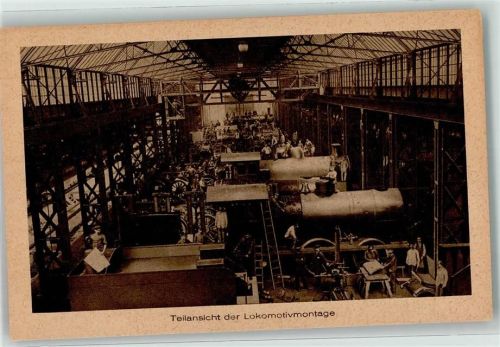 Tegel Teilansicht der Lokomotivemontage Firma A. Borsig DK 621.13