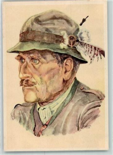 Hirt sign Dr. Engler Gabriel Kärntner Köpfe Kärntner Jäger P 1 R 40 Nr 1