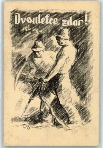 1946 Dvouletce zdar Bergarbeiter Beruf
