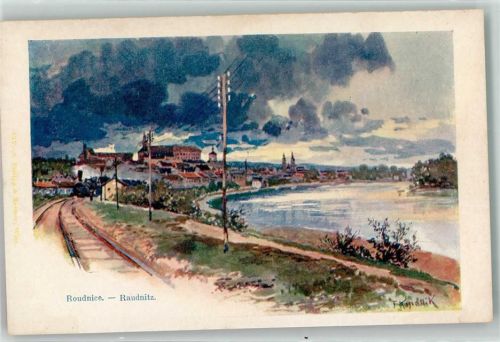 Roudnice Eisenbahn sign. F. Konallik