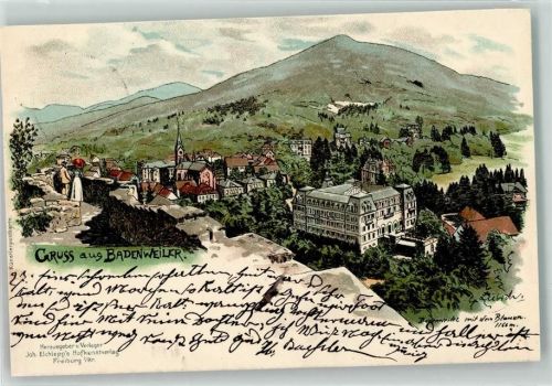 Badenweiler 1900 Gruss aus Verlag Elchlepp