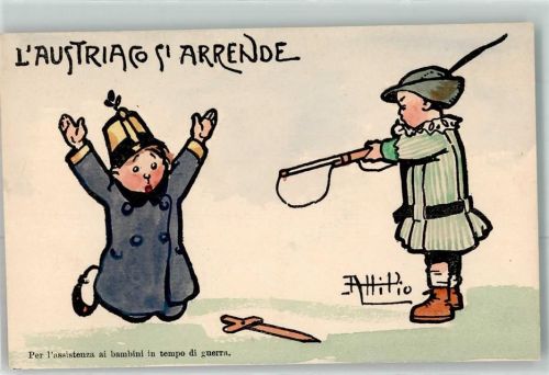 sign. Attilio Per assistenza ai bambini in tempo di guerra - Austria si arrende