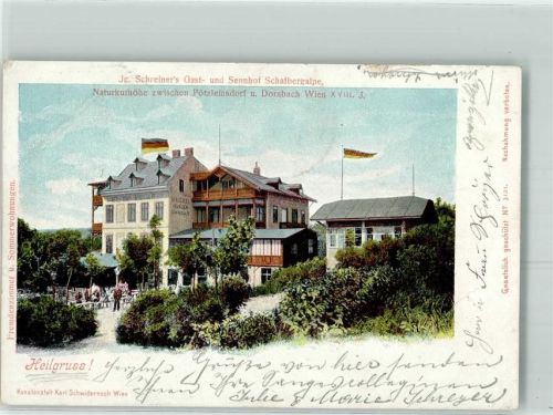Wien 1900 Gasthaus und Sennhof Schafbergalpe