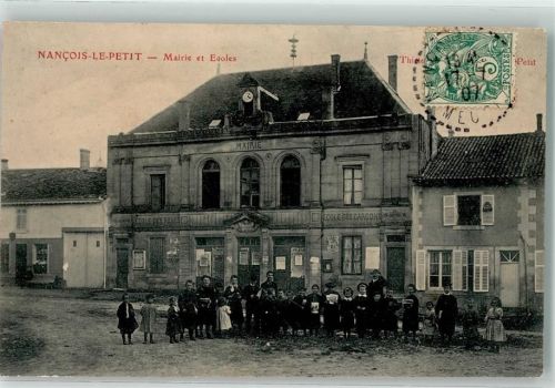Nancois-sur-Ornain 1907 Gemeindehaus u. Schule