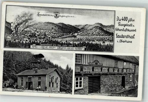 Lautenthal 400 Jahre Bergstadt Maassener Gaipel Städt. Brauerei
