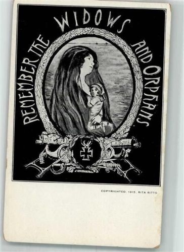1915 Remember the Widows and Orphans Denken Sie an die Witwen und Waisen