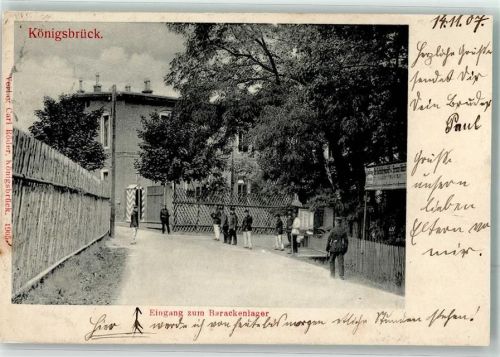 Königsbrück 4190 Barackenlager Eingang