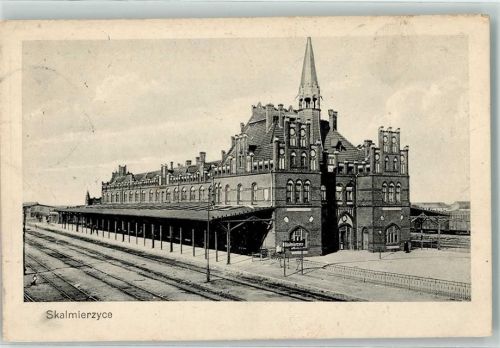 Neu Skalmierschütz 1916 Bahnhof Feldpost WK I