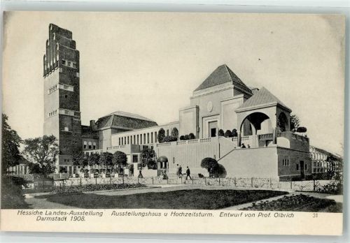 Darmstadt Architektur Jugendstil Ausstellungshaus + Hochzeitsturm Künstlerkolonie