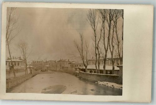 Prilep Foto AK Winter Ort handschriftlich