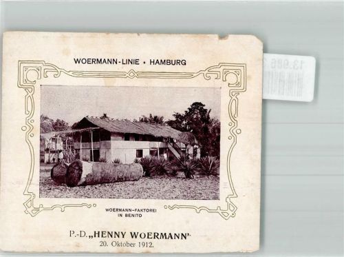 Yaounde 1912 Foto keine AK Woermann-Faktorei in Benito