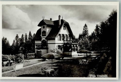 Zwieselberg Gasthaus Cafe Pension Villa Berta m. Villa Elisabeth