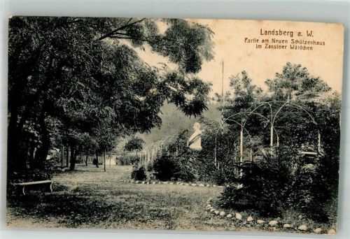 Landsberg a.d. Warthe 1916 Partie am Schützenhaus Feldpost WK I