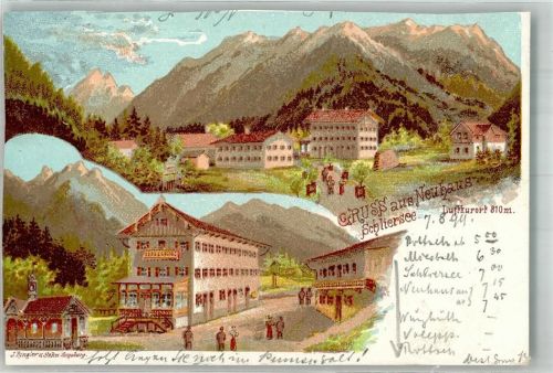 Neuhaus 1899 Hotel Adelskorrespondenz beschnitten