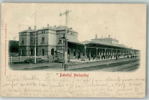 Herbesthal 1900 Bahnhof