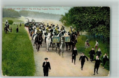 1906 Life in our Army The 14th King Hussars Review Order