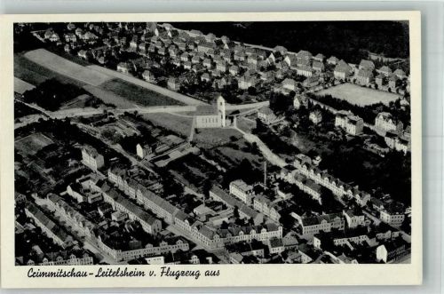 Crimmitschau 1939 Fliegeraufnahme Leitelsheim