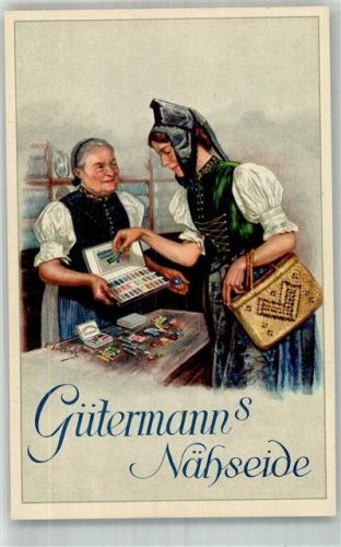 Werbung Gütermann Nähseide Trachten