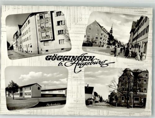 Göggingen 1969 Wittelbacher Straße Wellenburger Straße Luitpolstrasse Parkschule