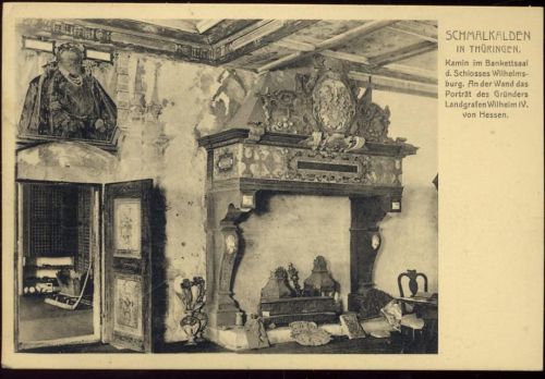 1911 Schmalkalden, Schloß -Wilhelmsburg- innen,Franz Stitz