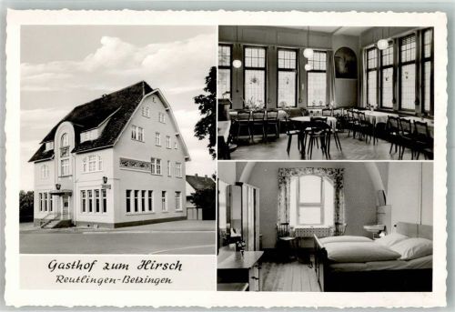 Betzingen Gasthaus zum Hirsch Gastraum Gästezimmer