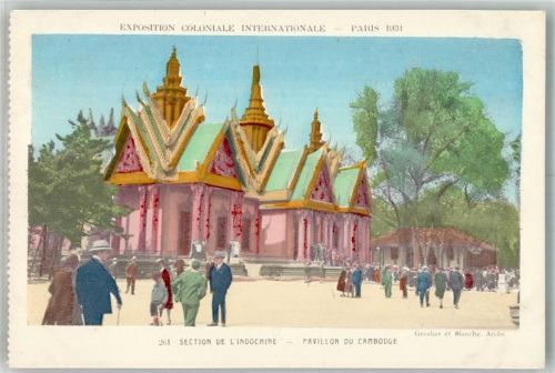 Phnom Penh Ausstellung Paris 1931 Pavillon Kambodscha