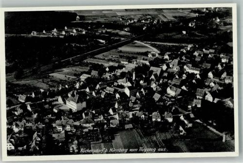 Rückersdorf Fliegeraufnahme Freigeg. R.L.M.