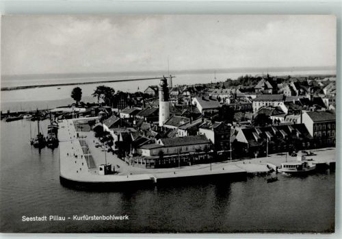 Baltijsk 1936 Leuchtturm Kurfürstenbohlwerk