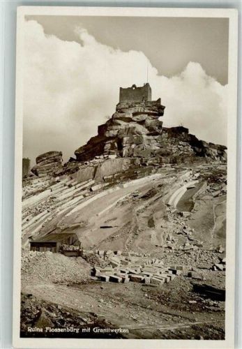 Flossenbürg Ruine Flossenbürg mit Granitwerken