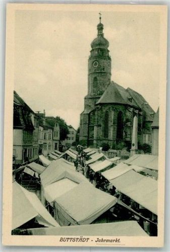 Buttstädt Jahrmarkt Marktstände um die Michaeliskirche