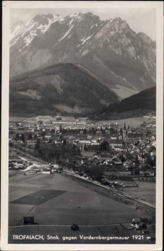 1953 Trofaiach, Stmk. gegen Vordernbergermauer.,P. Ledermann AKU1
