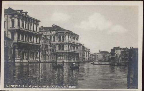 um 1925-30 Venedig, Palast Cornaro und Pesaro,Alfredo Finzi