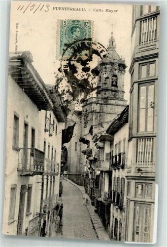 Fuenterrabia Gasse Calle Mayor Marke bildseitig