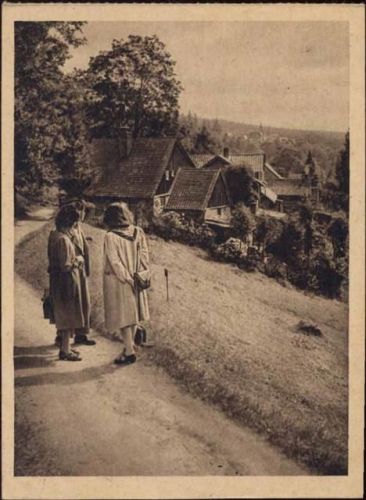 1952 Benneckenstein, Harz, Frauen, Ansicht AKU1