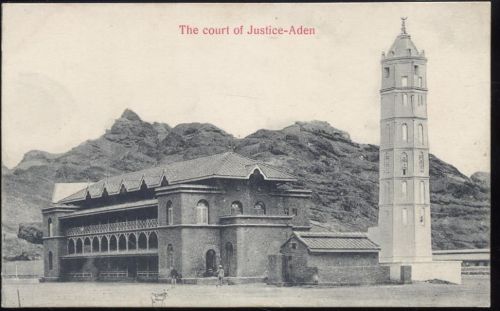 um 1910/20 Aden: The court of Justice-Aden