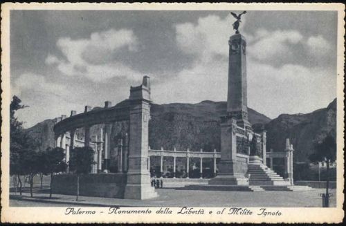 um1938 Palermo, Monumento della Liberta e al Milite Ignoto. Italien.,Ceromi