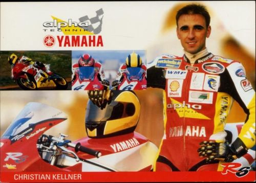 um 2000 Christian Kellner, Motorrad Yamaha