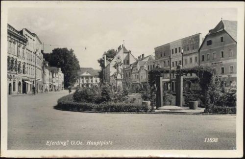 Eferding 1954 Eferding, Hauptplatz,Franz Mörtl AKU1