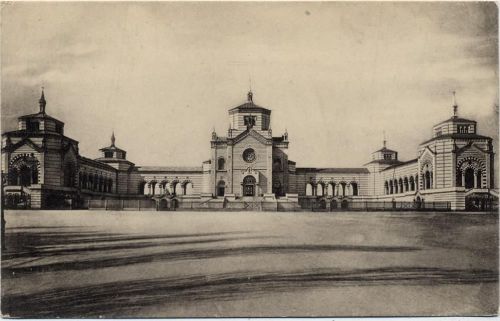 um 1910-20 Milano, Eingang Gedenk-Friedhof,A. Sorochi