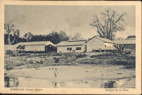 um 1920-30 Kinshasa, Eisenbahn-Hangare,Peter fr&egrave