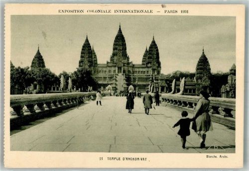 Angkor Vat Ausstellung 1931 Paris Tempel Angkor Wat