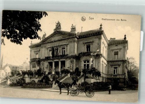Spa 1915 Feldpost WK I Etablissement des Bains