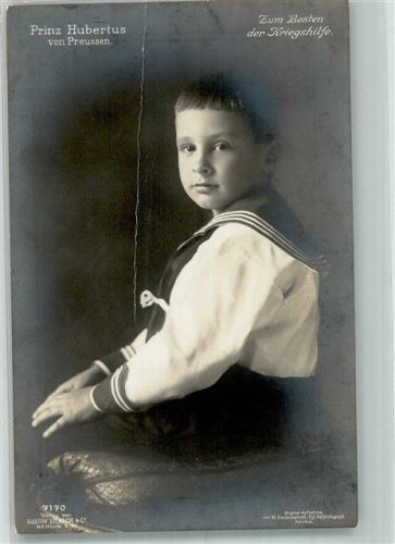 1914 Der preußische Prinz als Kind Fotograf Niederastroth Verlag Gustav Liersch & Co. 7170 Kriegs-Wohlfahrtskarte WK I