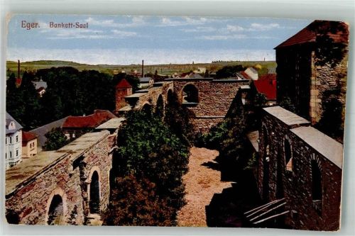 Cheb Burg Ruine Bankett-Saal