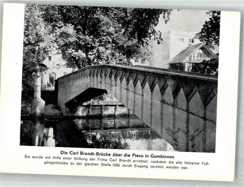 Gumbinnen Carl-Brandt-Brücke über die Pissa